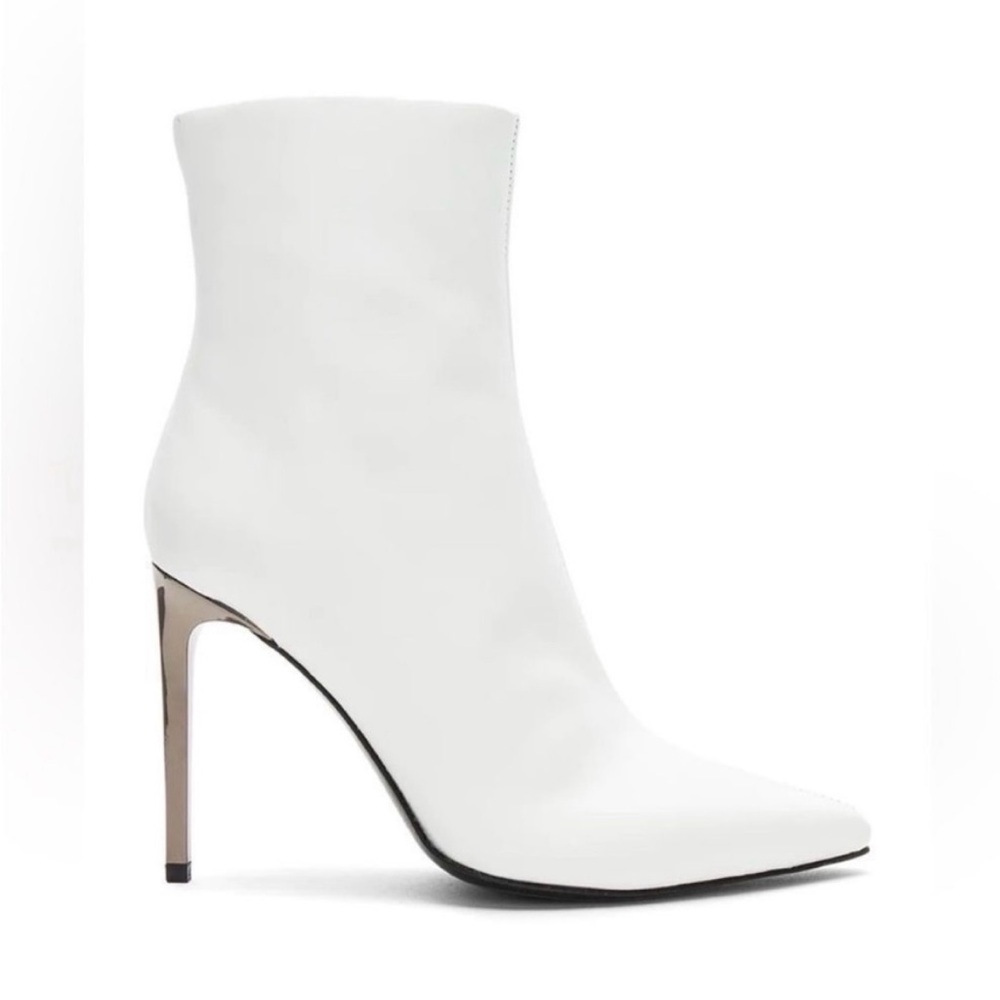 White leather Rag & Bone booties size 38